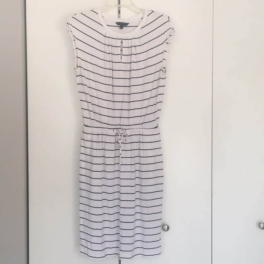 Banana Republic striped drawstring dress XS